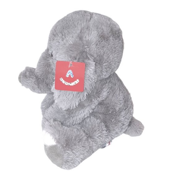 2018 Aurora World Lil Benny Gray Elephant Plush BeanBag Stuffed Toy 8" - Picture 2 of 6